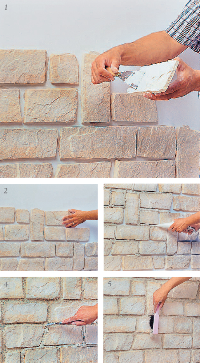 Pannelli finta pietra come sceglierli e come installarli for Adesivi mattonelle