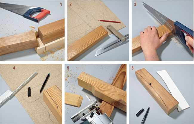 taglio manuale del legno