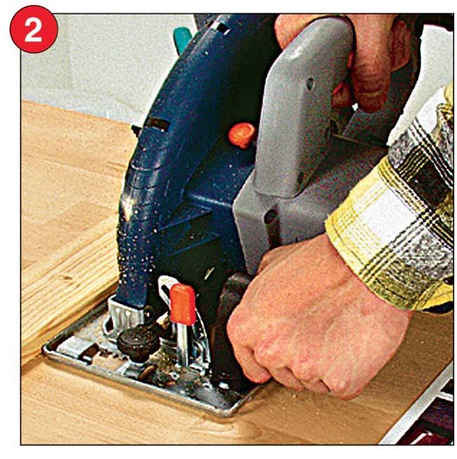 taglio legno con sega circolare