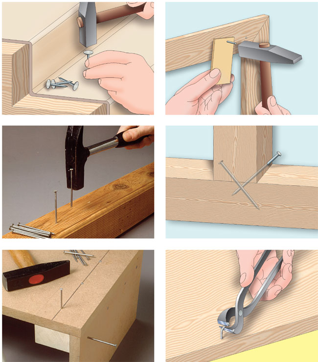 come utilizzare i chiodi per legno
