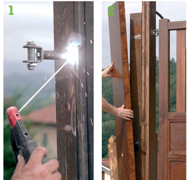 Come costruire un cancello in legno bricoportale: fai da te e ... Cancelli in ferro e legno