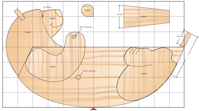orso di legno