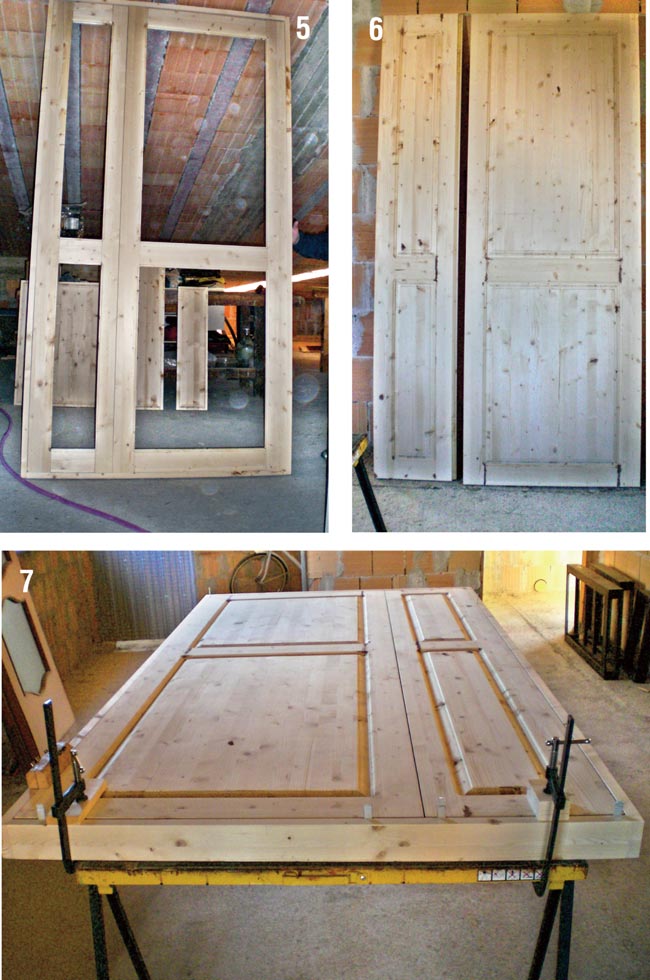 Come costruire un portoncino per lingresso bricoportale: fai da ... Costruire una porta in legno massello