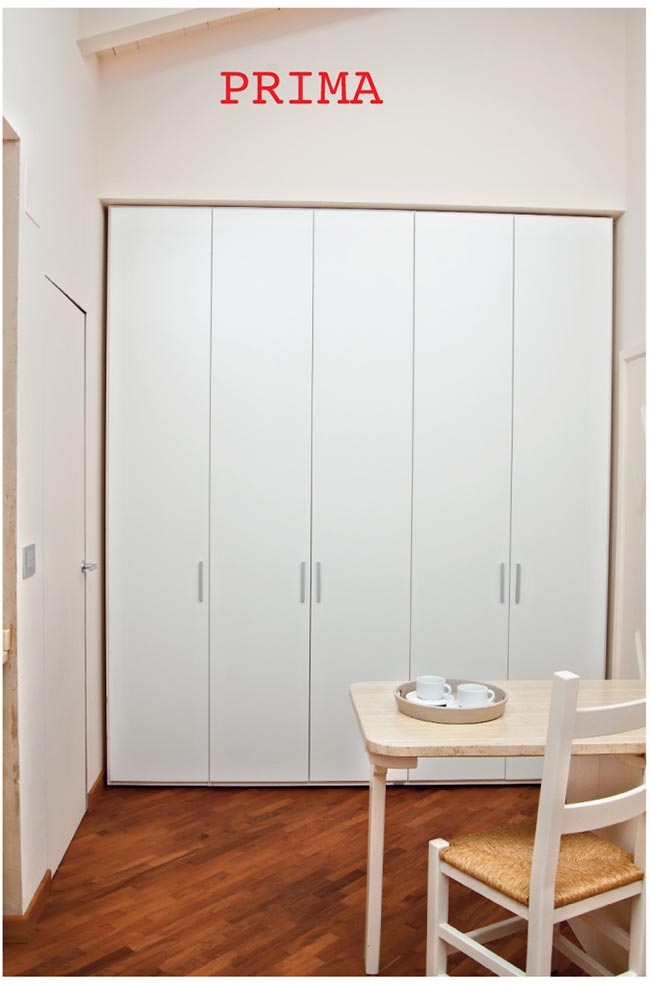 Pellicole adesive decorative di ultima generazione: come applicarle ... Rivestire ante armadio con carta da parati