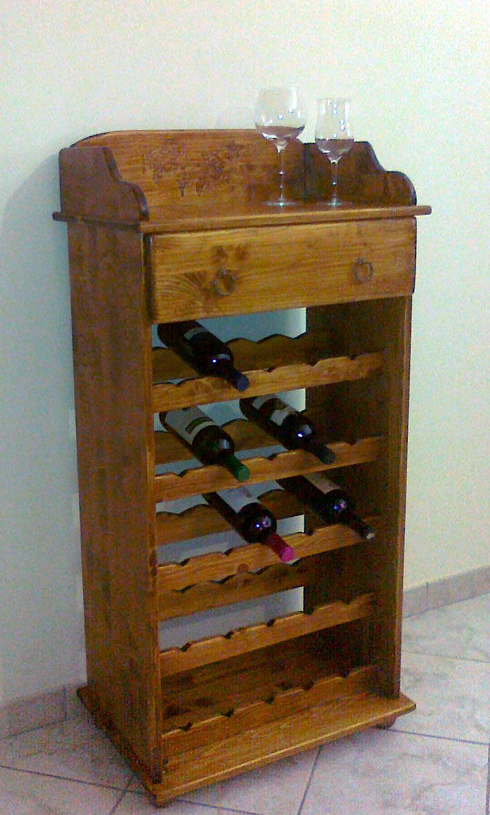 cantinetta porta bottiglie fai da te in legno