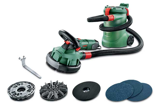 Bosch 2609256D44 - Spazzola per lisciatura in acciaio, per levigatrice PWR 180 CE
