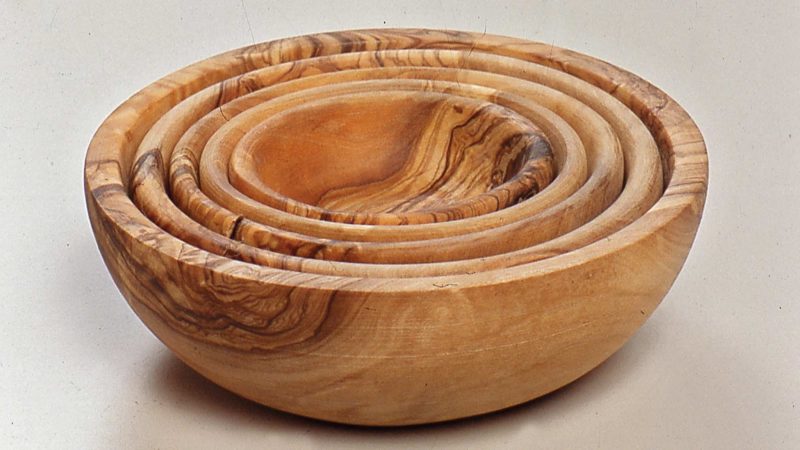 Ciotola In Legno Per Filati Con Uncinetti – Multifunzionale Con Fori Anti-nodo – Regalo Per Magliaie - 3