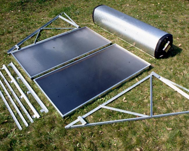 montaggio collettore solare