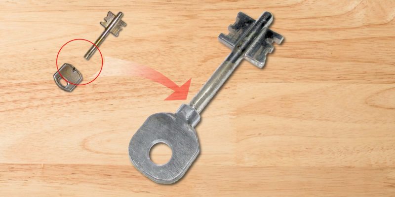 riparare una chiave spezzata