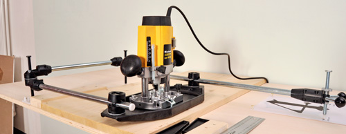 Base 2 In 1 Per Fresa Senza Fili – Per Scanalature E Mortasature In Legno, Alluminio E Plastica
